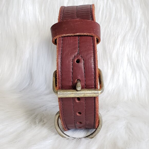 Signature K9 Heavy Duty Agitation Collar with Handle, 2-Inch, Burgundy - Picture 2 of 8